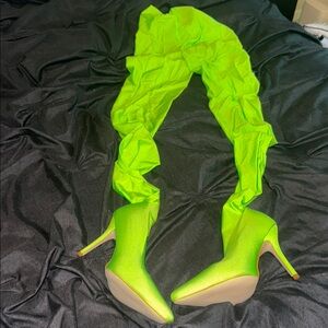 Vibrant Green Women's Stiletto Heels